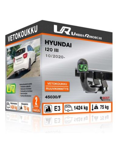 Vetokoukku Hyundai I20 III ruuvikiinnityksellä