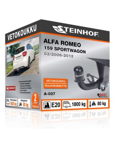 Vetokoukku Alfa Romeo 159 SPORTWAGON ruuvikiinnityksellä