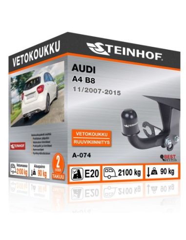 Vetokoukku Audi A4 B8 ruuvikiinnityksellä