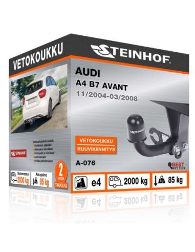 Vetokoukku Audi A4 B7 AVANT ruuvikiinnityksellä