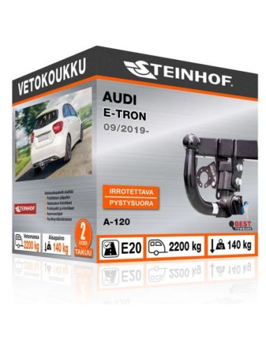 Vetokoukku Audi E-TRON pystysuoraan irrotettava