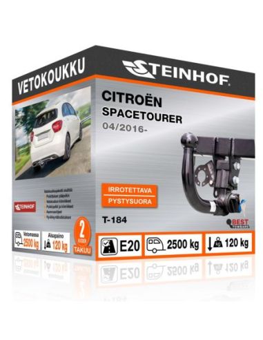 Vetokoukku Citroën SPACETOURER pystysuoraan irrotettava