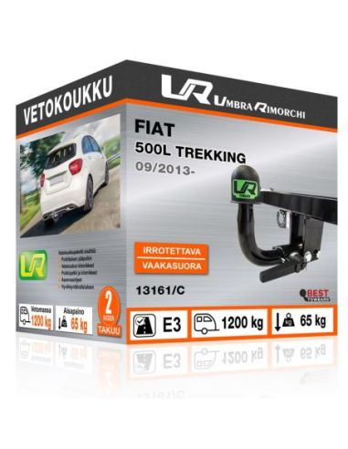 Vetokoukku Fiat 500L TREKKING vaakasuoraan irrotettava