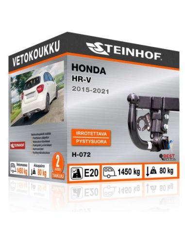 Vetokoukku Honda HR-V pystysuoraan irrotettava