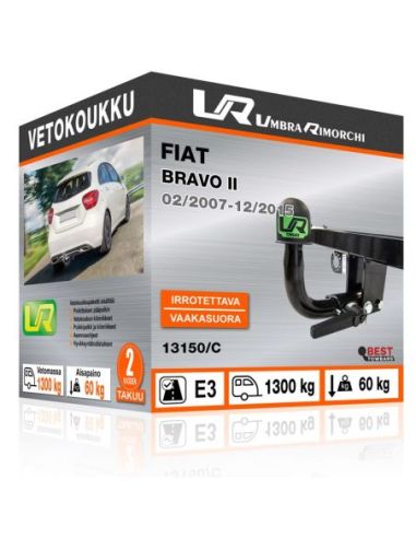 Vetokoukku Fiat BRAVO II vaakasuoraan irrotettava