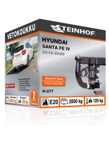 Vetokoukku Hyundai SANTA FE IV pystysuoraan irrotettava