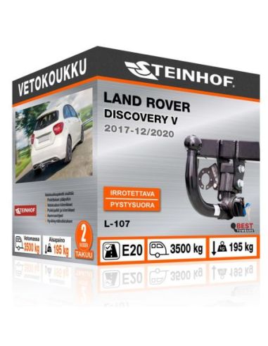 Vetokoukku Land Rover DISCOVERY V pystysuoraan irrotettava