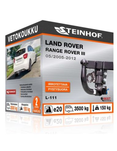 Vetokoukku Land Rover RANGE ROVER III pystysuoraan irrotettava