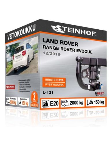 Vetokoukku Land Rover RANGE ROVER EVOQUE pystysuoraan irrotettava