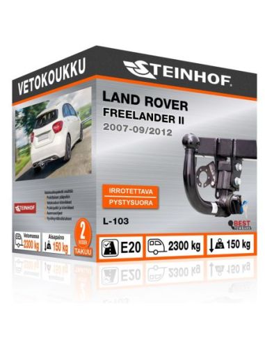 Vetokoukku Land Rover FREELANDER II pystysuoraan irrotettava