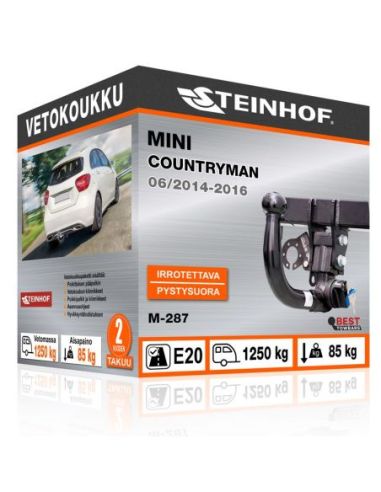 Vetokoukku Mini COUNTRYMAN pystysuoraan irrotettava