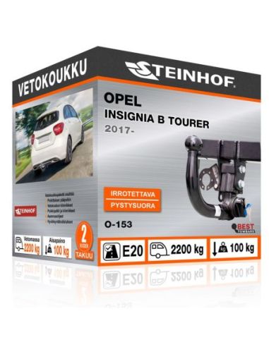 Vetokoukku Opel INSIGNIA B TOURER pystysuoraan irrotettava