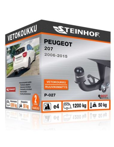 Vetokoukku Peugeot 207 ruuvikiinnityksellä