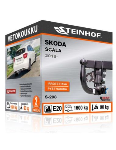 Vetokoukku Skoda SCALA pystysuoraan irrotettava