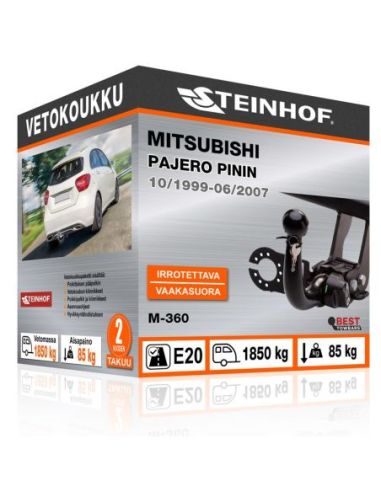 Vetokoukku Mitsubishi PAJERO PININ vaakasuoraan irrotettava