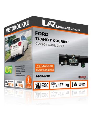 Vetokoukku Ford TRANSIT COURIER kiinteä vetokoukku kauluksella