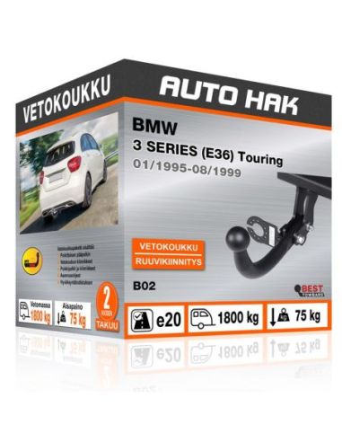 Vetokoukku BMW 3 SERIES (E36) Touring ruuvikiinnityksellä