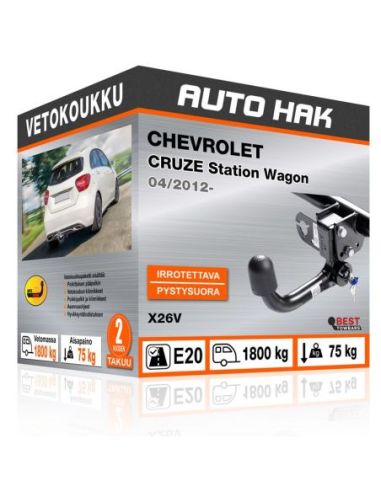 Vetokoukku CHEVROLET CRUZE Station Wagon pystysuoraan irrotettava