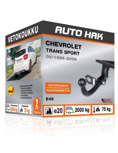 Vetokoukku CHEVROLET TRANS SPORT ruuvikiinnityksellä