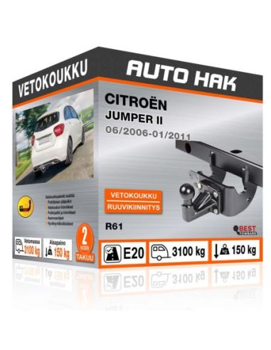 Vetokoukku Citroën JUMPER II kiinteä vetokoukku kauluksella