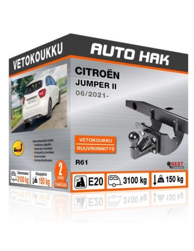 Vetokoukku Citroën JUMPER II kiinteä vetokoukku kauluksella