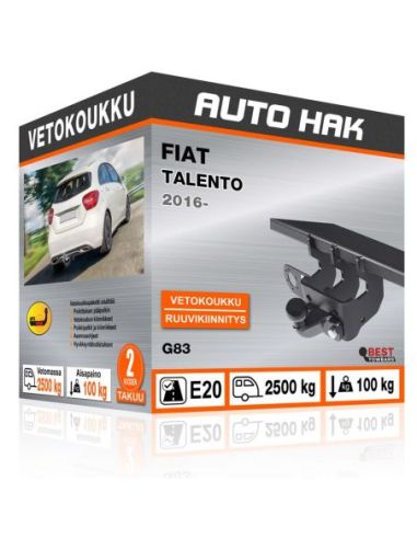 Vetokoukku FIAT TALENTO kiinteä vetokoukku kauluksella