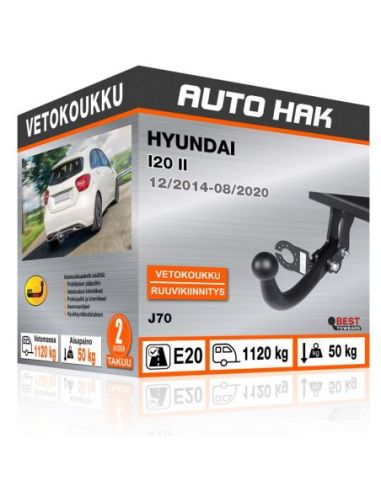 Vetokoukku HYUNDAI I20 II ruuvikiinnityksellä