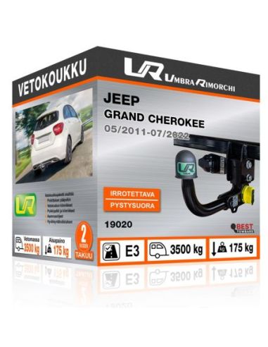 Vetokoukku Jeep GRAND CHEROKEE pystysuoraan irrotettava