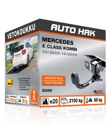 Vetokoukku MERCEDES E CLASS KOMBI pystysuoraan irrotettava