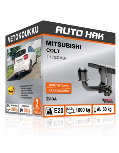 Vetokoukku MITSUBISHI COLT vaakasuoraan irrotettava