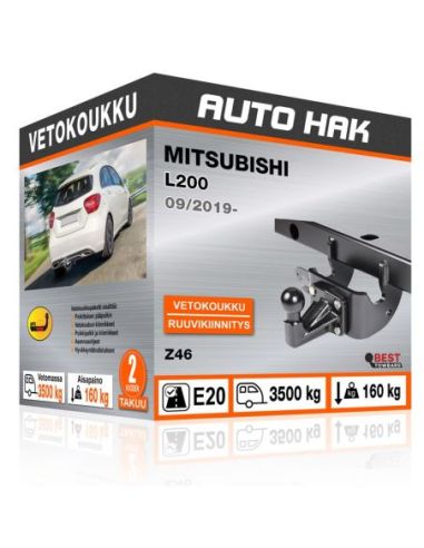 Vetokoukku MITSUBISHI L200 kiinteä vetokoukku kauluksella