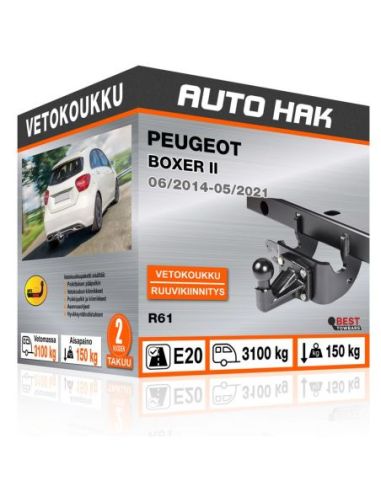 Vetokoukku PEUGEOT BOXER II kiinteä vetokoukku kauluksella