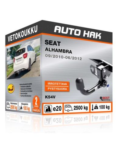 Vetokoukku SEAT ALHAMBRA pystysuoraan irrotettava