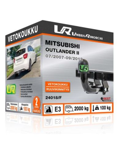 Vetokoukku Mitsubishi OUTLANDER II ruuvikiinnityksellä