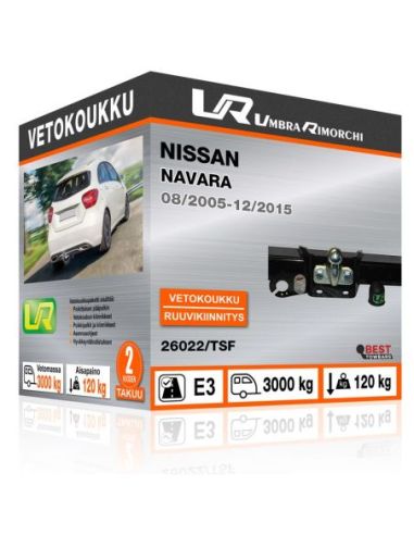 Vetokoukku Nissan NAVARA kiinteä vetokoukku kauluksella