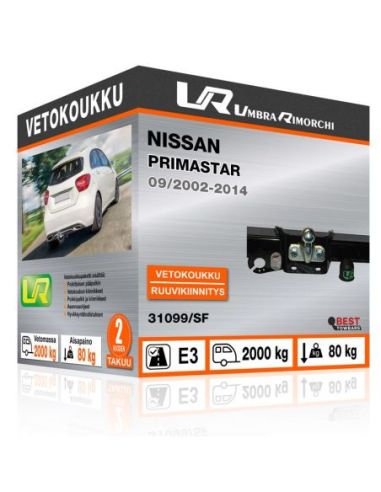 Vetokoukku Nissan PRIMASTAR kiinteä vetokoukku kauluksella