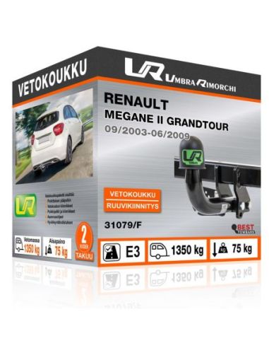 Vetokoukku Renault MEGANE II GRANDTOUR ruuvikiinnityksellä