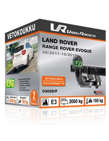 Vetokoukku Land Rover RANGE ROVER EVOQUE ruuvikiinnityksellä