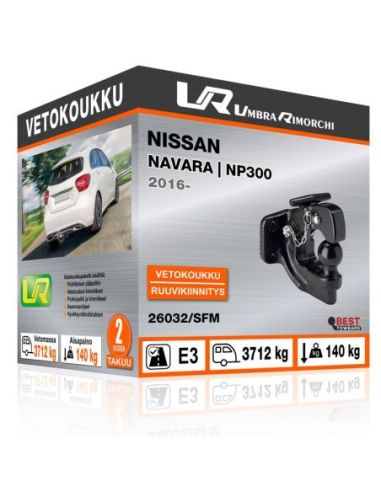 Vetokoukku Nissan NAVARA | NP300 ruuvikiinnityksellä