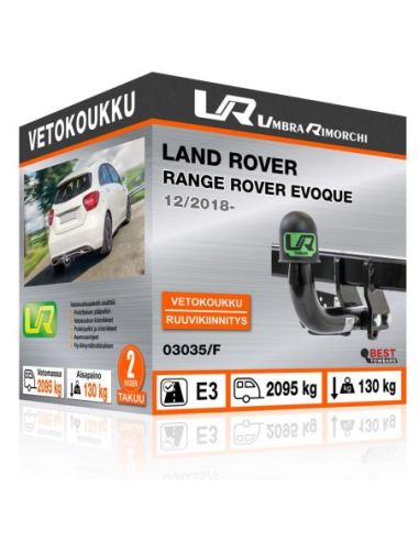 Vetokoukku Land Rover RANGE ROVER EVOQUE ruuvikiinnityksellä