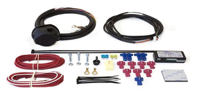 13 Pin towbar wiring kit / towing electrics, universal with interface module